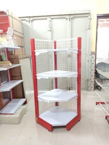Rak sudut untuk swalayan, toko, minimarket & supermarket